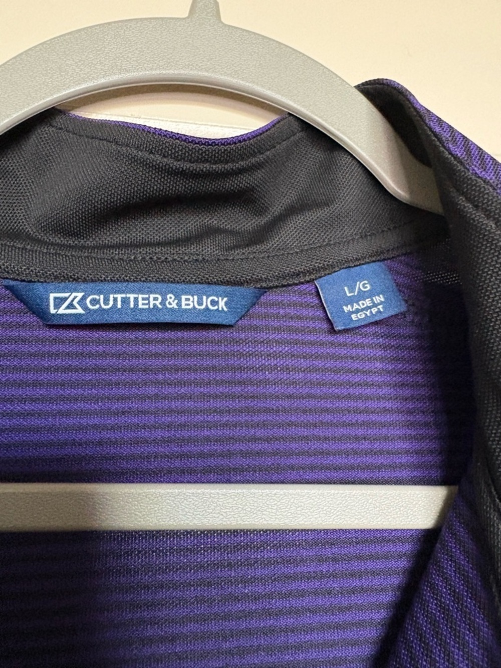 Minnesota Vikings Cutter & Buck NFL Virtue Eco Pique Stripe Quarter-Zip Pullover - Picture 7 of 10